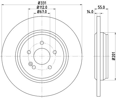 HELLA PAGID Piduriketas 8DD 355 122-091